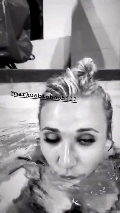in hot tub