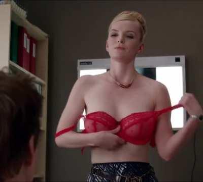 I've been jerking off all morning to Betty Gilpin's mighty titties.
