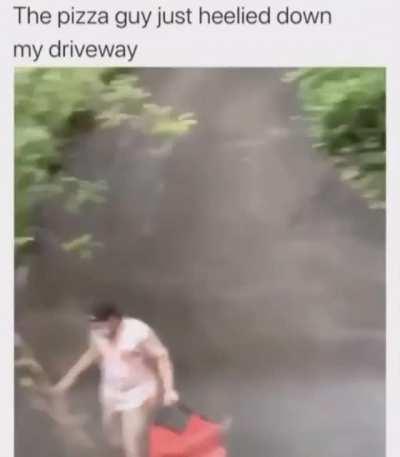 To be fair that's the perfect driveway for that.