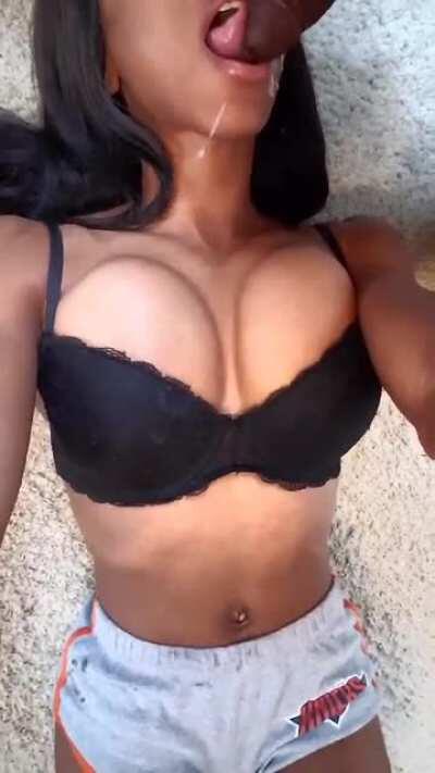 In and around my mouth please