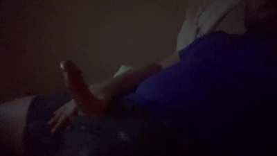 Confidence cocking back… or just horny