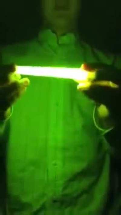 Microwaving a glow stick