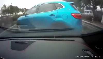 When cutting off a fellow motorist goes horribly wrong.