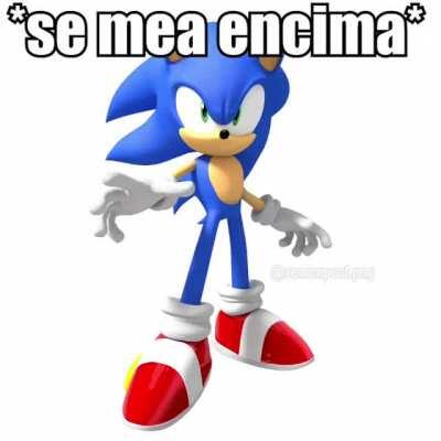 Sonic se mea encima del post de abajo