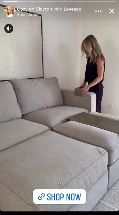 Pink toes sell furniture!