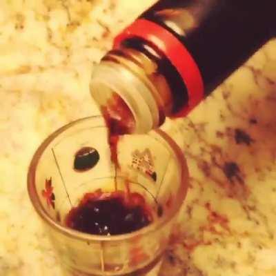 rare Ruby Da Cherry Takes A Shot Of Soy Sauce