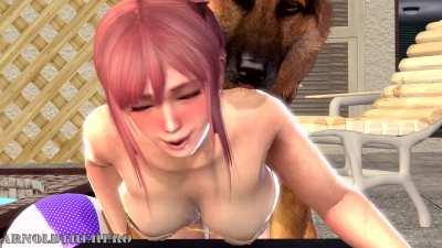 Honoka X Dog Ahegao (Arnoldthehero) [Dead or Alive]