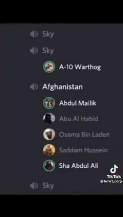 Average discord server: