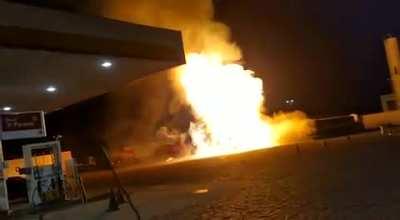 Saw a snippet of this posted here. Here's the whole video before & after the explosion.