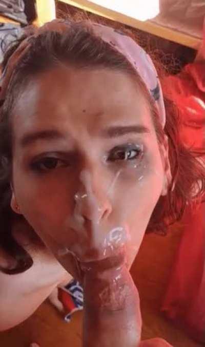 Giant facials are satisfying for everyone involved