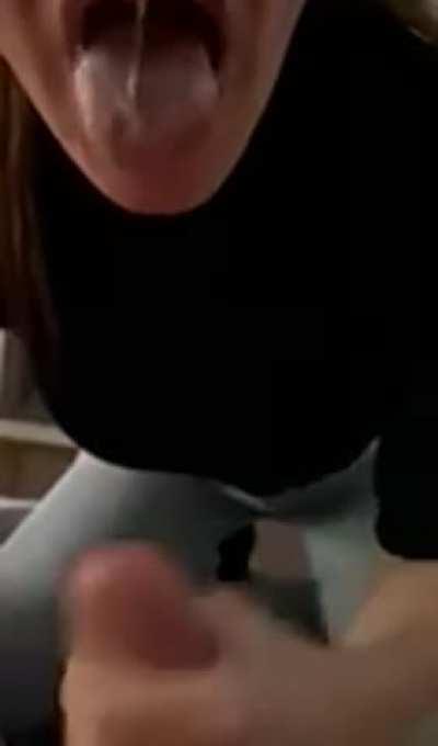 I like to show him his load before I swallow