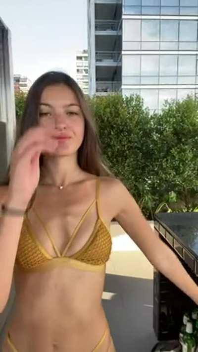 just wanted to show you my new bikini today 😇 [STBA]