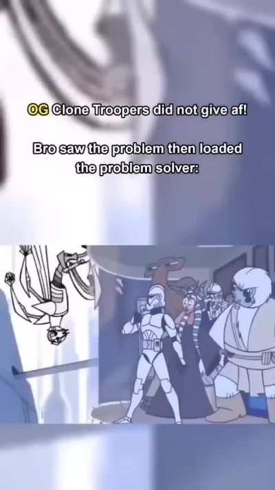 When Star Wars Clones had no cares, did not give af and went with DnD mindset