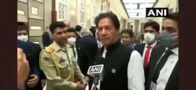 Prime Minister Imran Khan responds to an Indian journalist's loaded question at today's summit