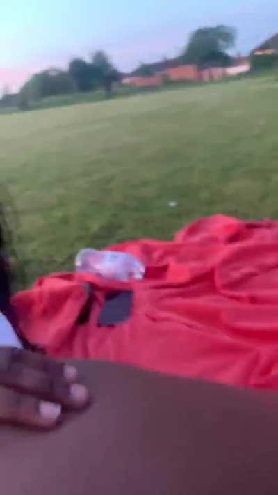 our picnic got a little messy