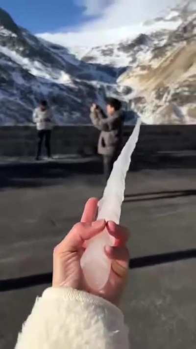 When you find the perfect icicle