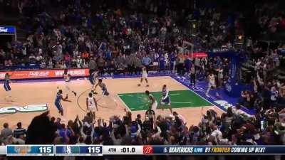 [Highlight] Luka Doncic intentionally misses the FT and hits the miracle game tying shot with 1 second left