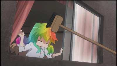 Taiga gets bonked [Toradora]