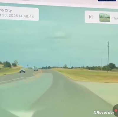 Driving down the road minding his business