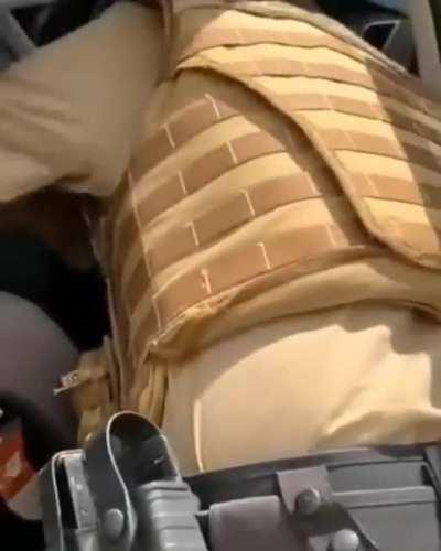 Police rescued a suffering dog locked in parked car