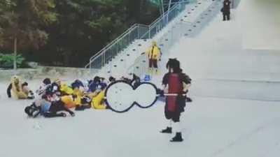 Thought you guys might enjoy this little video we made at the Naruto Meetup at San Japan 🔥🔥🔥🔥 (I got to live my best Madara life)