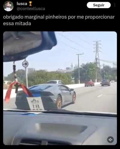 golzinho raiz colocou a Lamborghini Nutella no bolso