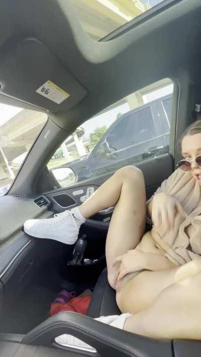 Are you even a needy slut if you don’t finger yourself on the road 😝
