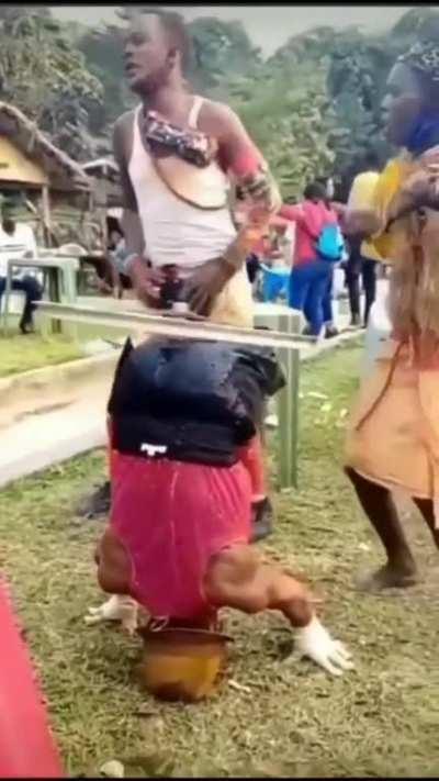 Years and years of training for this trick