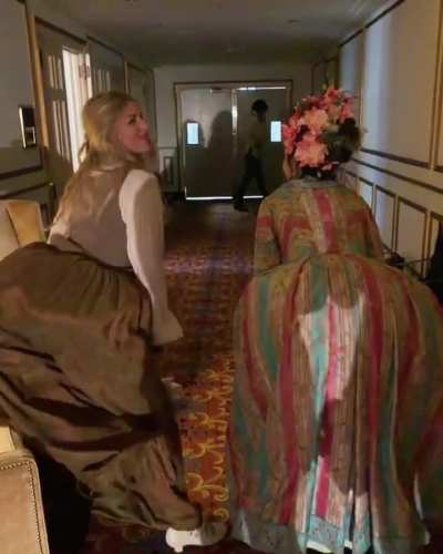 Jes Macallan and Tala Ashe twerking