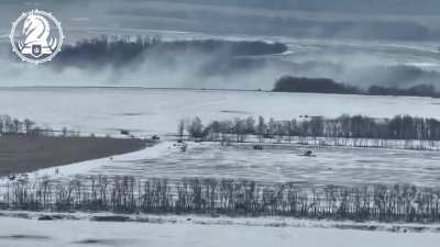 Ukraine's 47th Mechanized Brigade 1st Battalion drone team targeted a Russian mechanized column in the Kursk region, landing numerous hits on BMPs, trucks and infantry. Published January 28, 2025