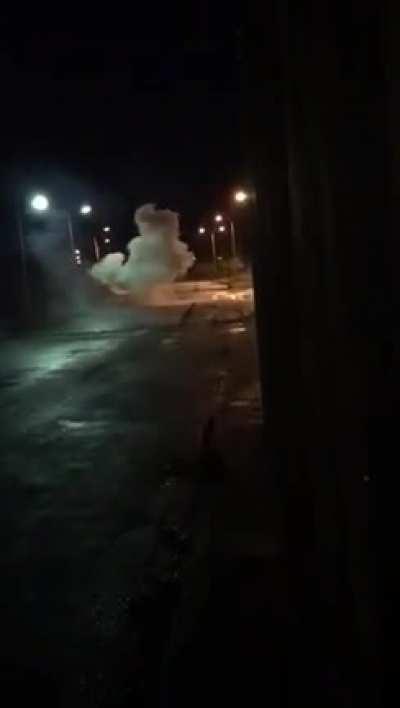 New years eve 2018. 2 5inch shells ignited on the ground.