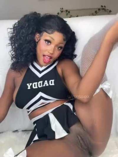 breed me in my slutty cheerleading uniform