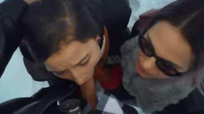 It's Never Too Cold For The Girls To Share Cum!