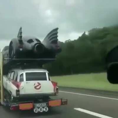 My entire childhood on the back of a semi.