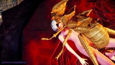 2B gets antsy - breeding with soldier ant (Palefire34)