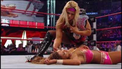 Layla and Beth messing with an unconscious Eve