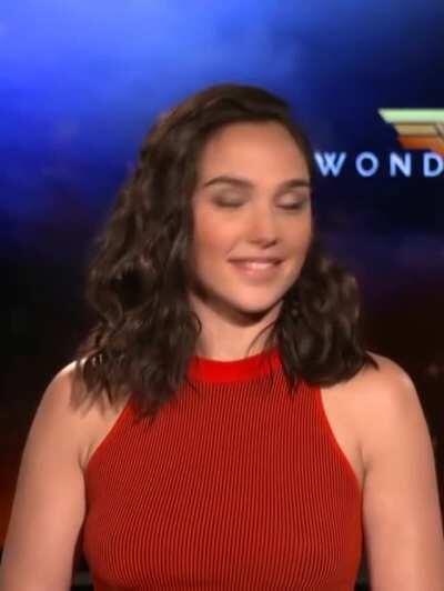 Cock hungry Gal Gadot catches herself being too obvious.