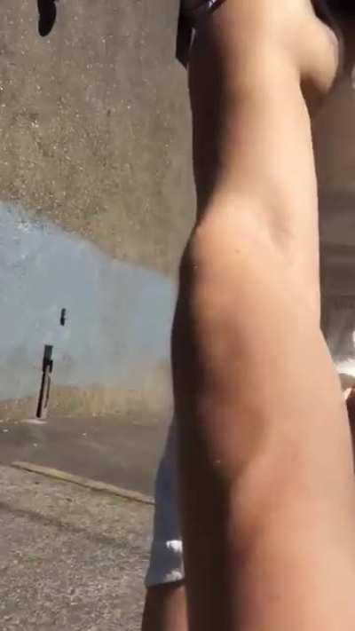 Went shopping and got a lil freaky in the parking lot 😈 wanna see? [GIF]