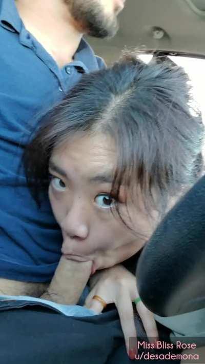 I couldn't wait to get home, so I swallowed his load in the parking lot