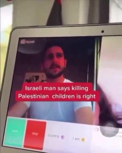Israeli soldier says killing Palestinian children is right