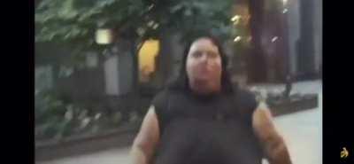 Pushing someone over