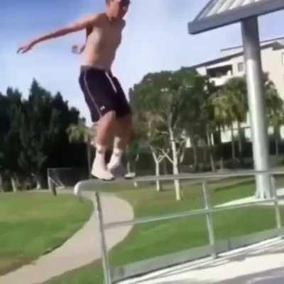 Guess What They Broke doing stunts.