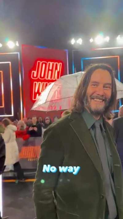 Keanu’s genuine reaction to the success of his AMA