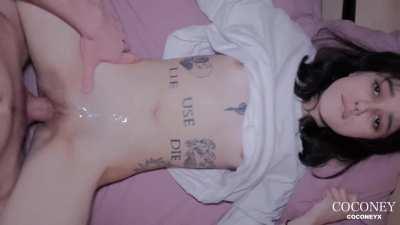 Coconey makes him cum twice