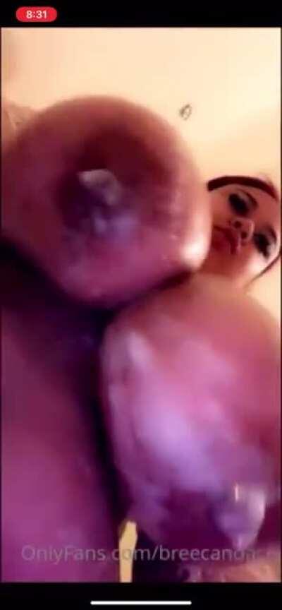 Bree Candace soapy tits😍😍👀