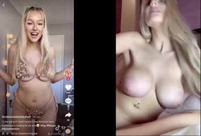 TikTok vs. Reddit 😏 ( Her Free Album In Comments )
