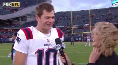 Drake Maye post game interview 