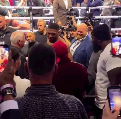 JJ, all curious, what did Connor McGregor say when he started to press you a little?