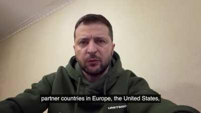 President Zelensky's Latest Address. 17/12/22. Duration 4m13. English Subtitles.