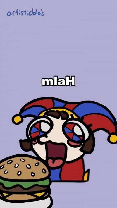 Daily meme delivery 93 Kitty Pomni can has cheeseburger different ending! Made by (artisticblob) on Instagram.